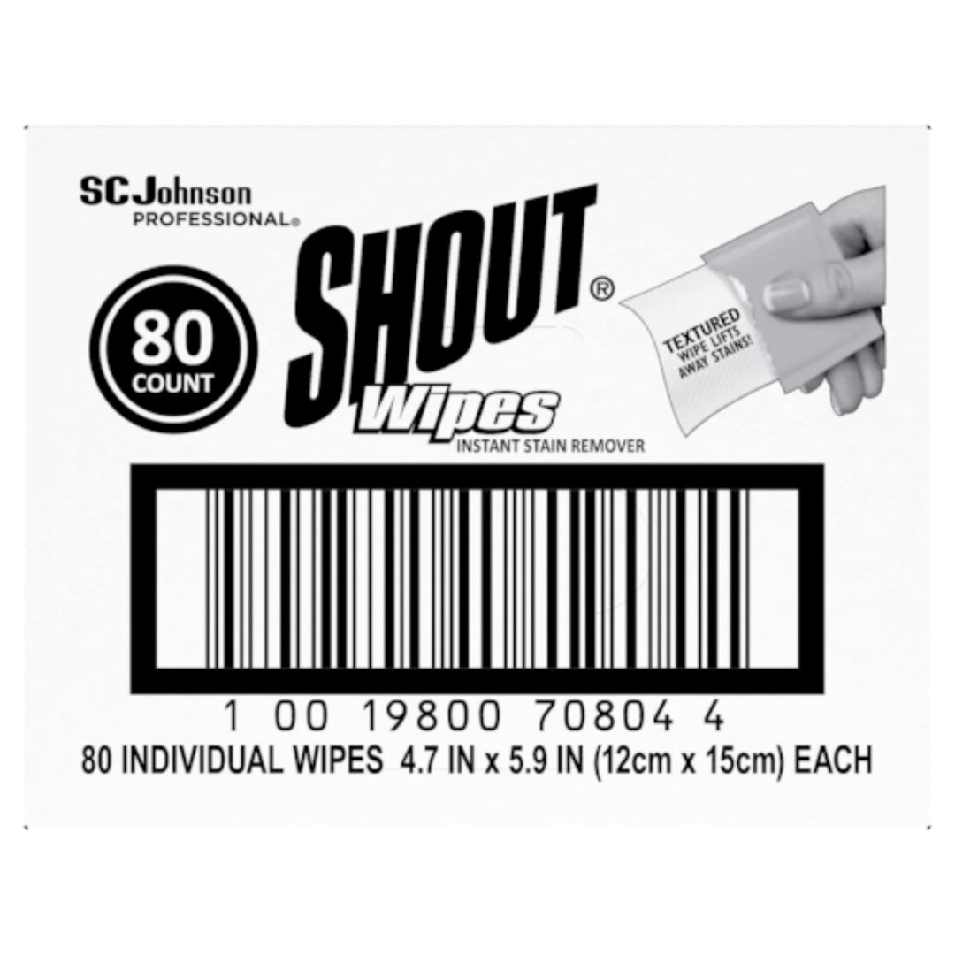 Shout Instant Stain Remover Towelette Wipes (80 count)