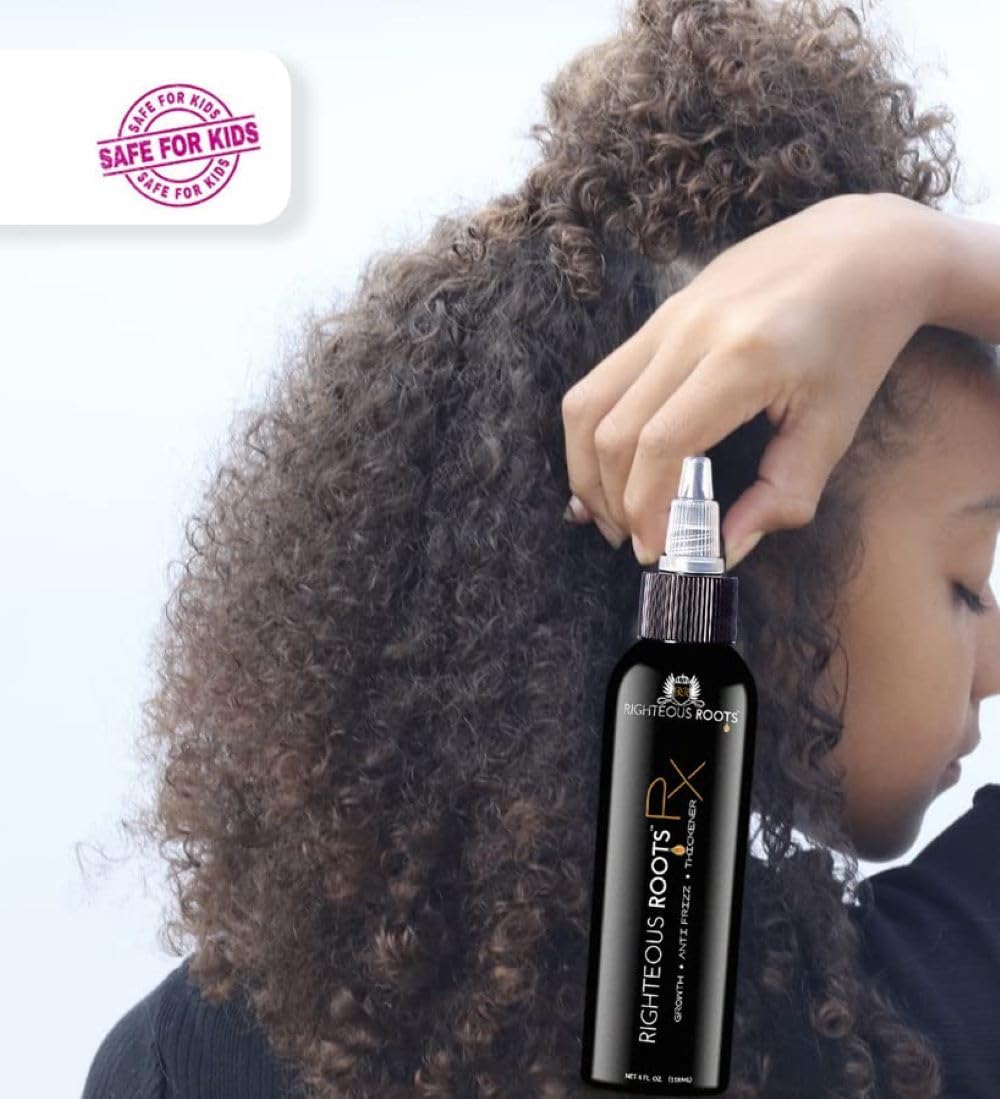 Rx Hair Oil for Hair Growth, Anti Frizz and Thickener Best for Curly, Wavy Natural Hair and Beards. 4fl oz (Previously known as Hair RX)