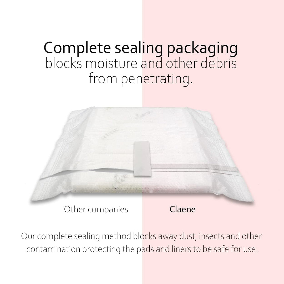 Claene Organic Cotton Panty Liners, Unscented,Thin, Dai