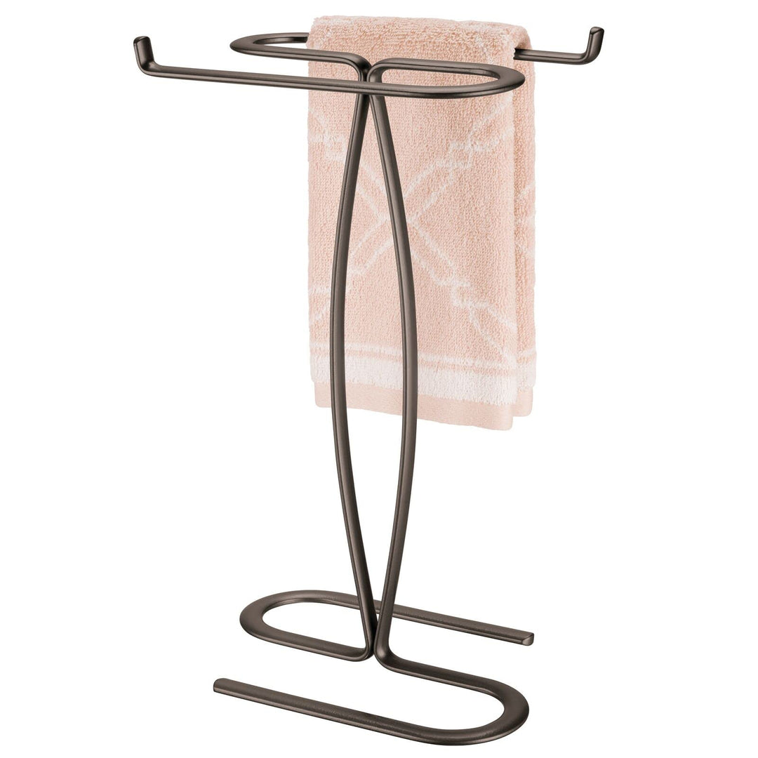 mDesign Decorative Modern Metal Fingertip, Hand Towel H