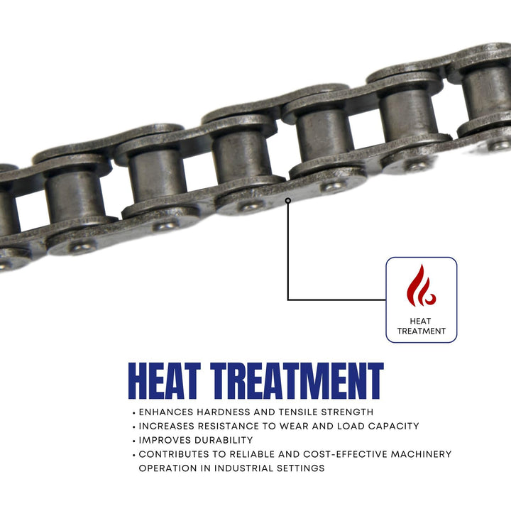 25H Heavy Duty Roller Chain 3 FT with 1 Connecting Link for 50cc 70cc 90cc 110cc 125cc Go Karts, Mini Bikes, Scooters, ATV, MTV, Dirt Bike Electric Start Taotao SunL Peace JCL Baja Kazuma