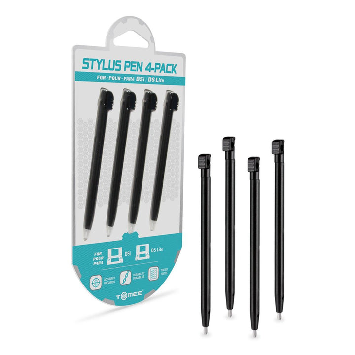 Stylus Pen Set for Nintendo DSi/Nintendo DS Lite (Black) (4-Pack)