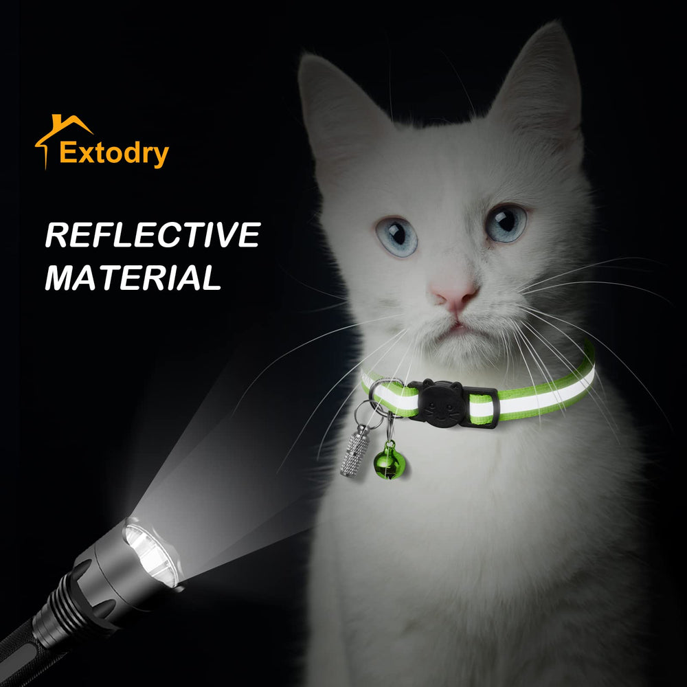 12 Pack Reflective-Breakaway Cat Collars with Bells,Safety Buckle Kitten Collar,with Name Tag,Adjustable,Ideal for Girl Cats Male Cats,Pet Supplies,Stuff,Accessories(12 Colors & 2 ID Tags).