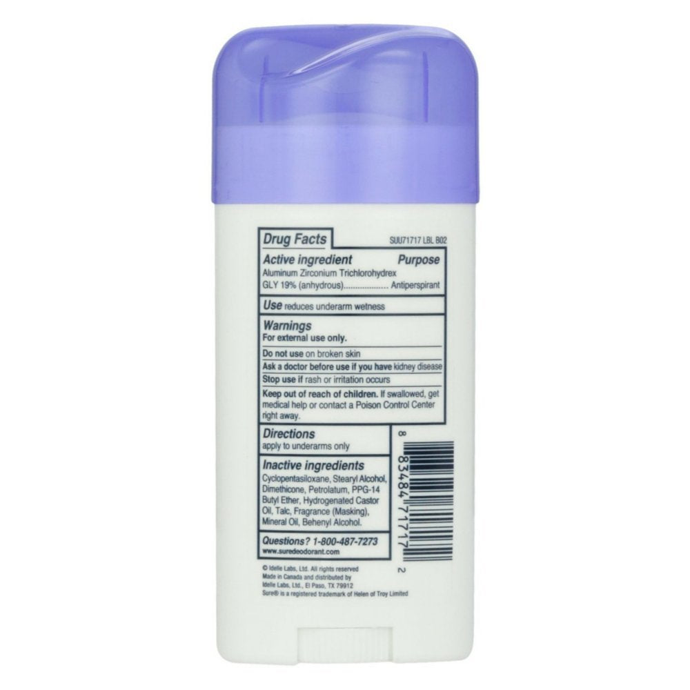 Deodorant 2.6oz Invisible Solid Unscented (Pack of 3)