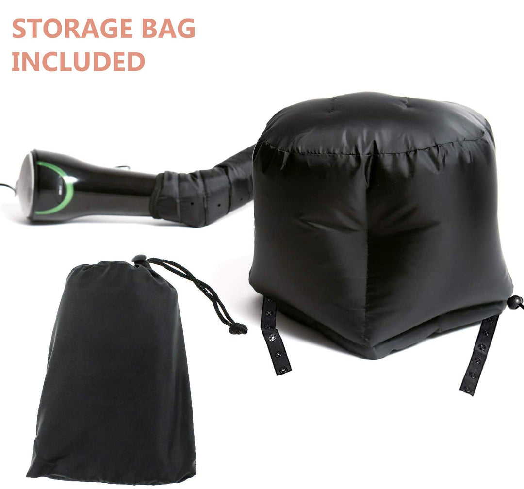 Soft Bonnet Hood Hairdryer Attachment, Adjustable Hooded Bonnet for Hand Held Hair Dryer - Including Headband to Reduce Heat Around Ear and Neck - Drying Styling Curling Deep Conditioning