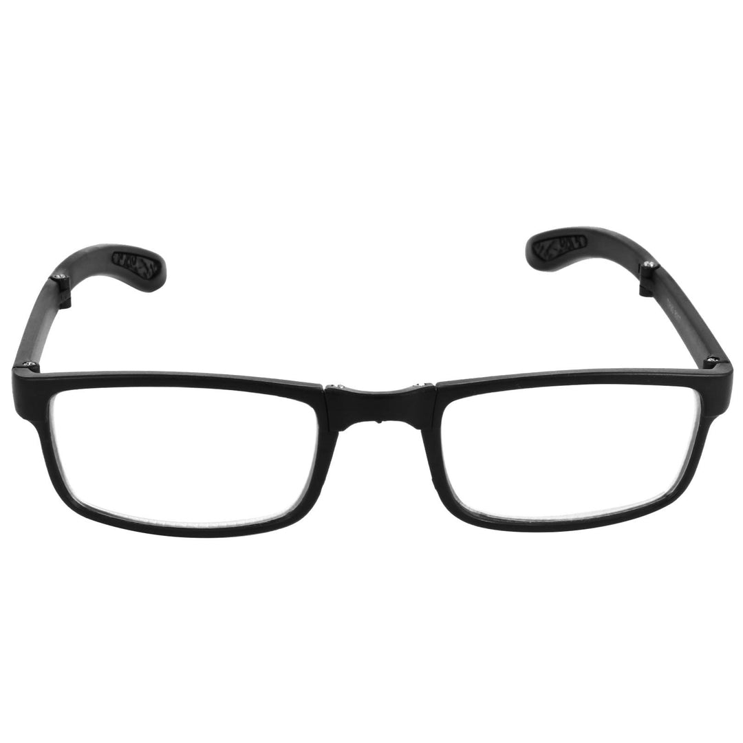 EXCEART - 2.0 Nearsighted Glasses Folding Reading Glasses Black Myopia Glasses Long Distance Eyeglasses with Portable Case