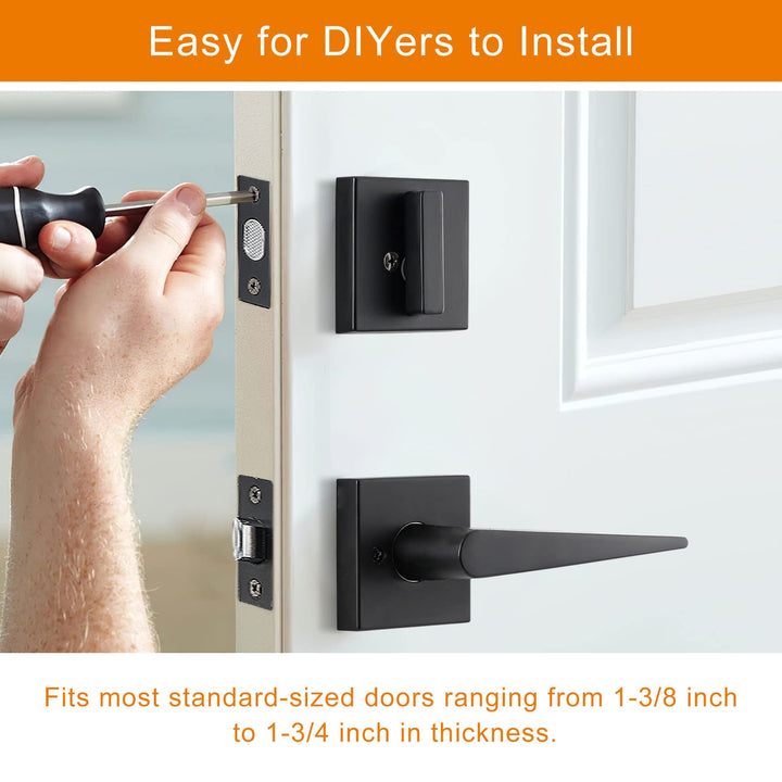 Natsukage Front Door Handle Set Heavy Duty Double Door 