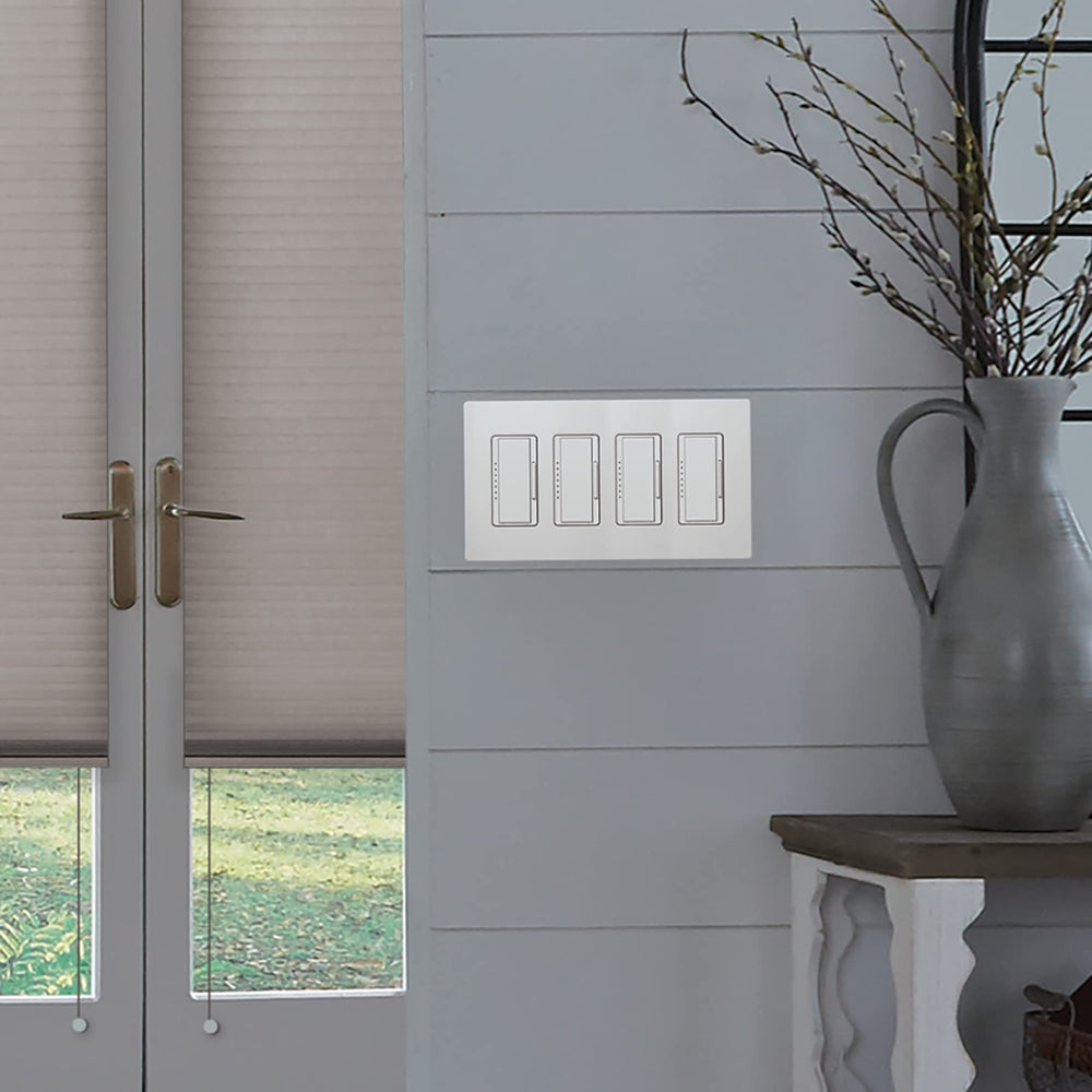 Midnight, 1 Pack : SC-4-MN Satin Colors 4-Gang Wallplate, Midnight