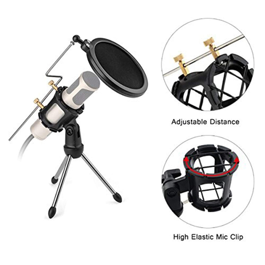 Microphone Shock Mount Clip Universal Mic Holder Stand Anti Vibration for AKG D230 Senheisser ME66 Rode NTG-2 NTG-1 Audio-Technica AT-875R