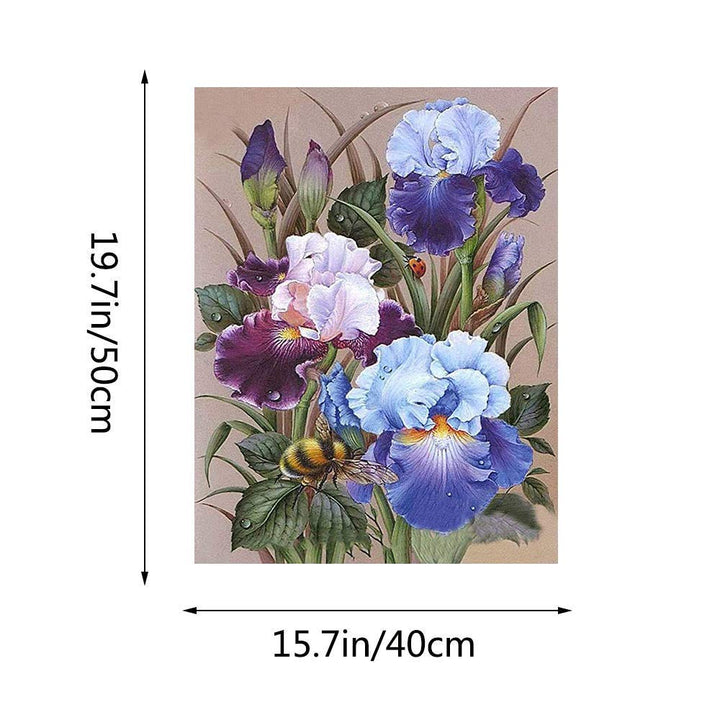 Kimily Flower DIY Paint by Numbers for Adults Kids Purp
