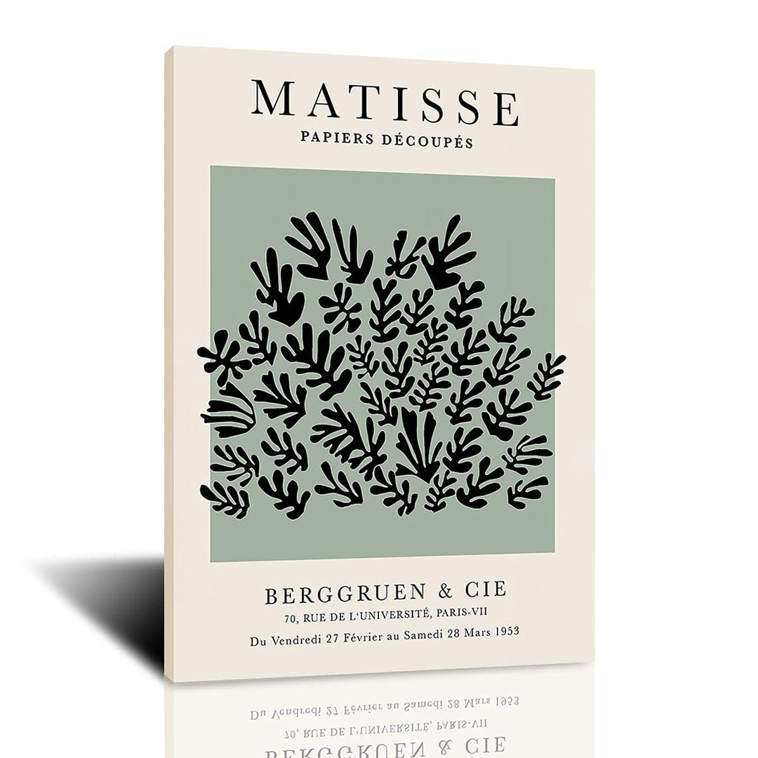 Matisse Poster Artwork Exhibition Green Grass Prints Wall Art for Bedroom Henri Matisse gallery decoration for Living Room Framed 12x16in