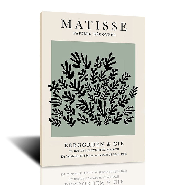 Matisse Poster Artwork Exhibition Green Grass Prints Wall Art for Bedroom Henri Matisse gallery decoration for Living Room Framed 12x16in