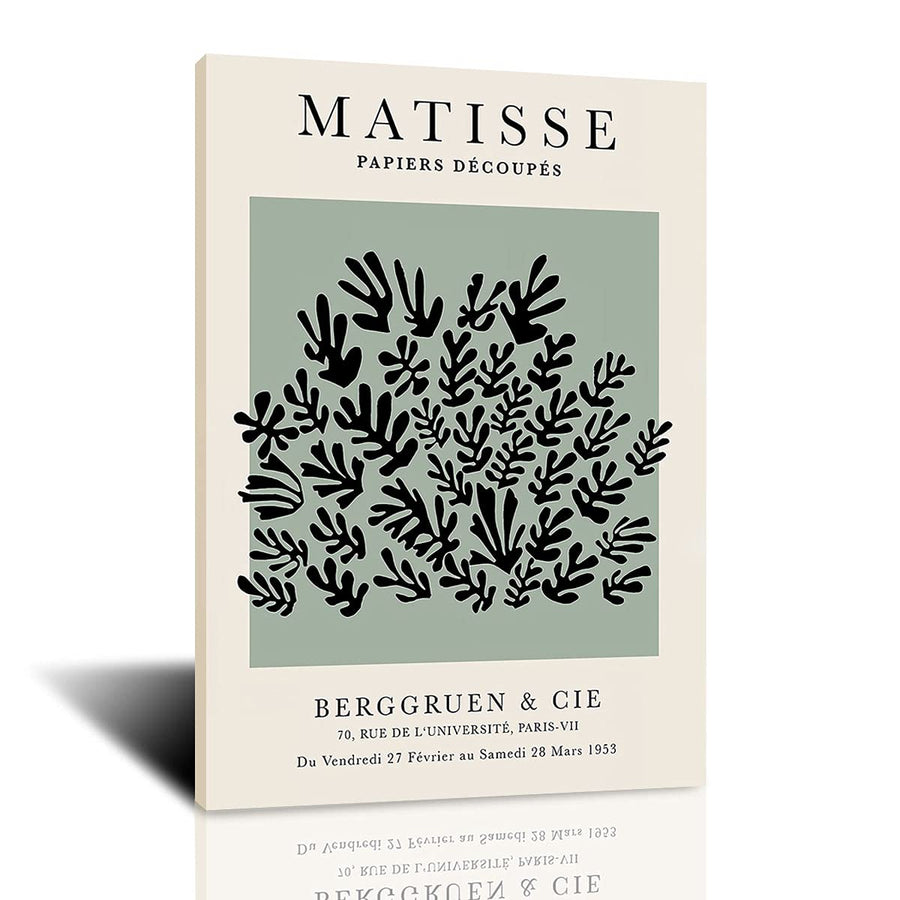 Matisse Poster Artwork Exhibition Green Grass Prints Wall Art for Bedroom Henri Matisse gallery decoration for Living Room Framed 12x16in