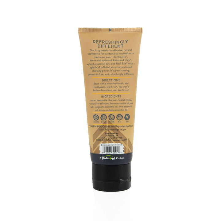 Redmond Earthpaste Toothpaste, Lemon Twist, 4 Ounce