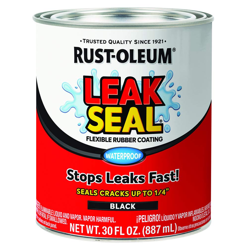 271791 LeakSeal Flexible Rubber Coating, 30 oz, Black