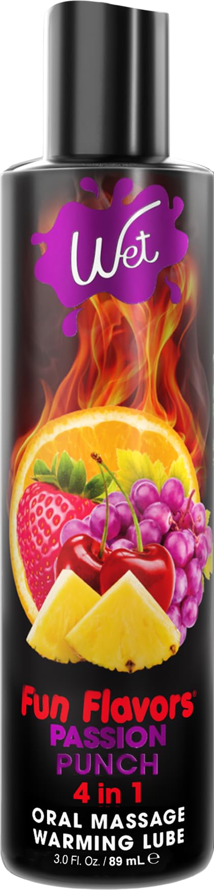 Fun Flavors 4-in-1 Lubricant Passion Fruit Pizzazz 4.1oz Fun Flavors 4-in-1 Passion Fruit Pizzazz 4.1oz Lubricant International