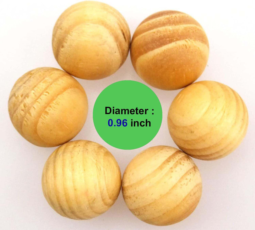 Cedar Blocks for Clothes Storage, Large Cedar Balls, 100% Natural Aromatic Cedar Wooden Balls 50Pcs with 5 Satin Bags