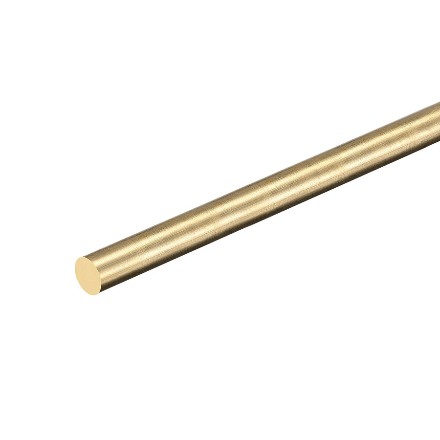 Brass Rod,4mm,5/32inch Diameter 400mm Length Brass Solid Round Rod Lathe Bar Stock for RC Model Airplane Helicopter DIY Craft 1pcs