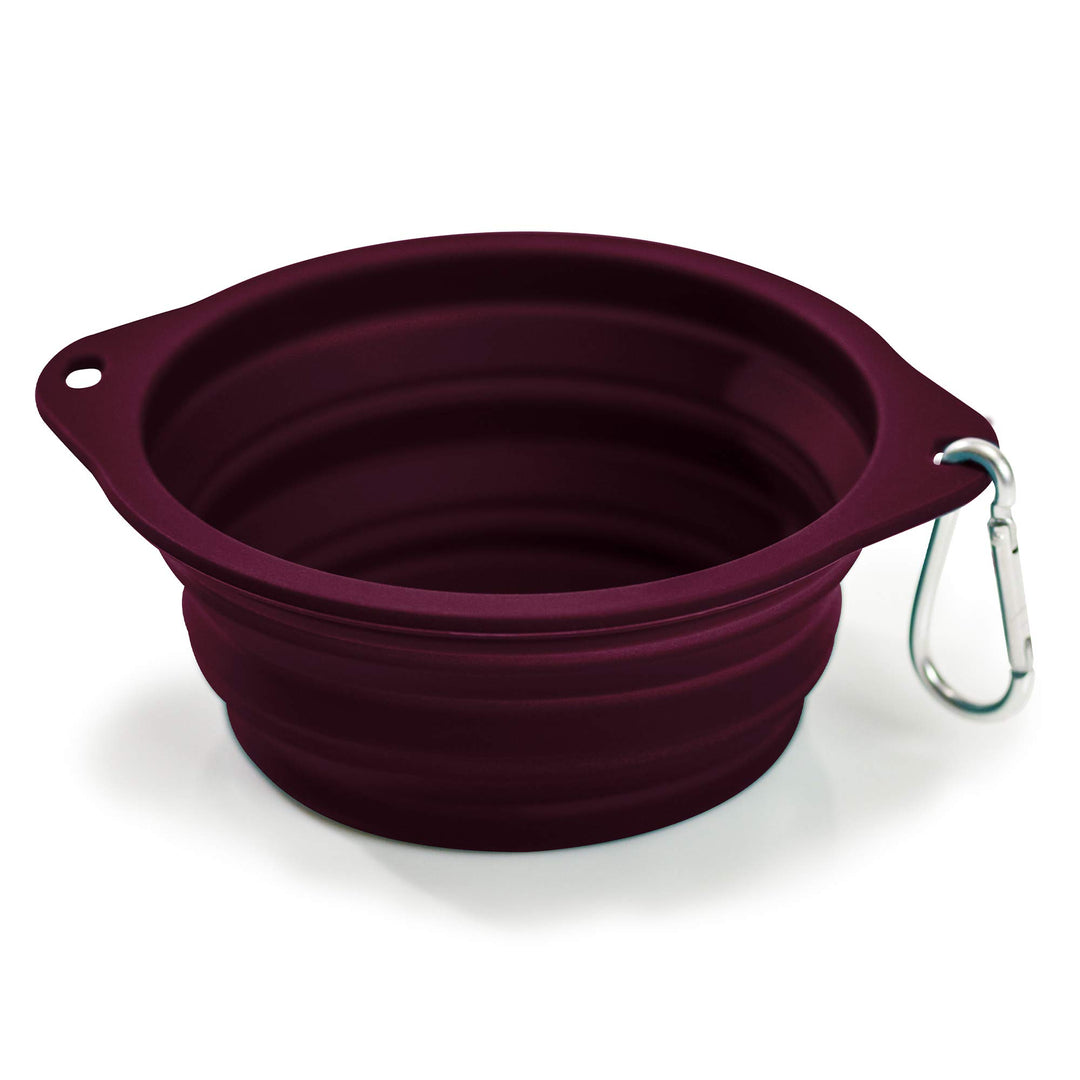 Ruff Products BarkBowl (800ml) - Collapsible Dog Bowl (Dark Teal) Premium Quality, Platinum-Cured Food Grade Silicone, No Plastic Rim, Food Safe, Large Travel Bowl