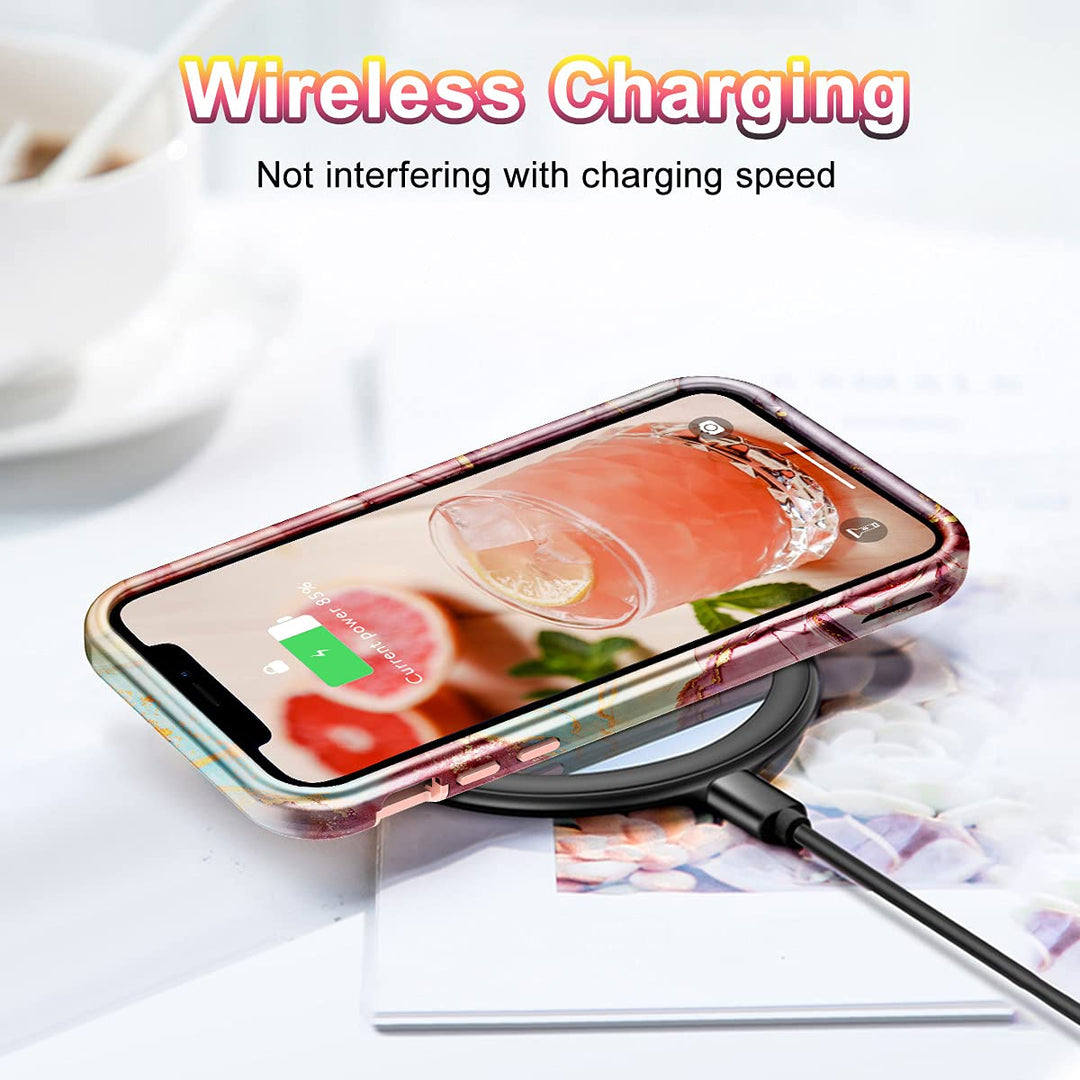 for iPhone 11 Pro Max Case (2019),[Military Grade Drop Tested] Marble Pattern Design Slim Rugged Shockproof Women Girls Men Protective Anti-Scratch Cover for iPhone 11 Pro Max, All Rose Gold