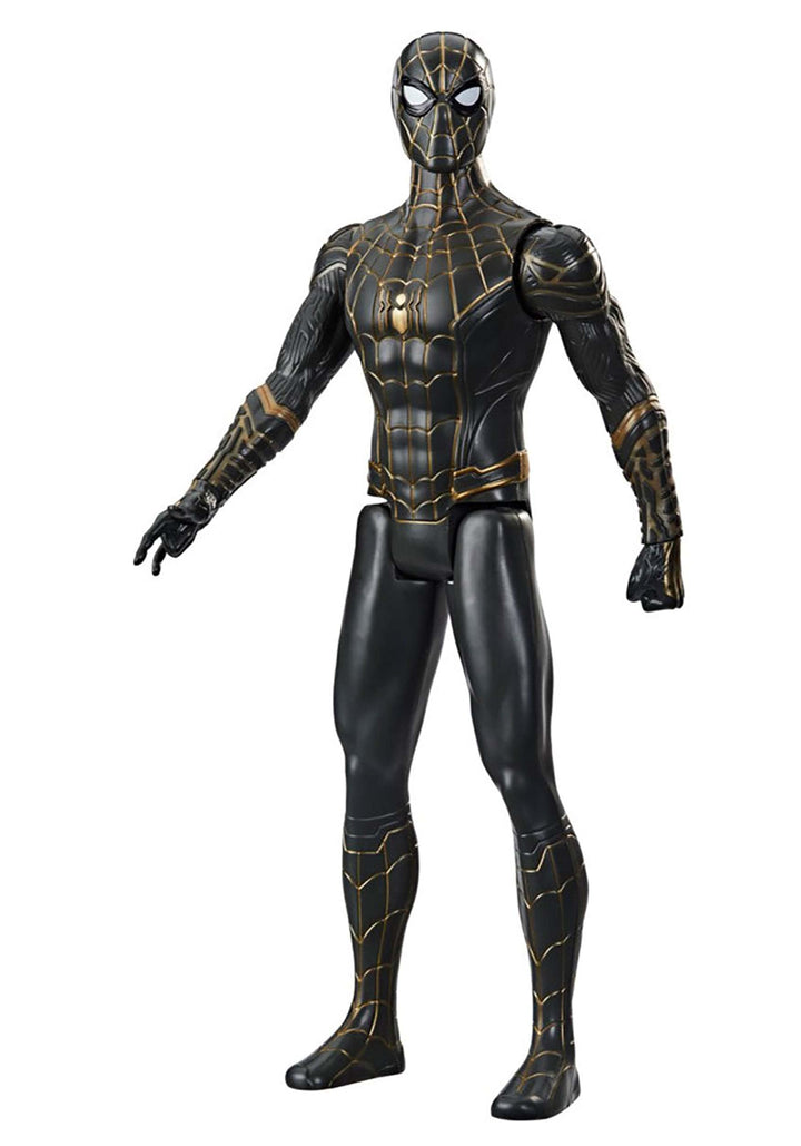 Marvel Titan Hero Series 12-Inch Black and Gold Suit Action Figure Toy, Inspired Movie, for Kids Ages 4 and Up