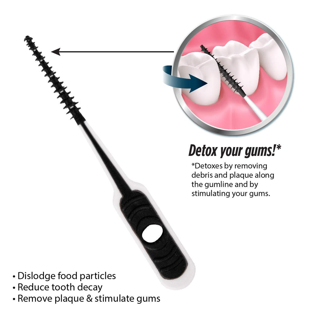 RM Oral Charcoal Whitening Soft Brushes 4ct with 80 Cou