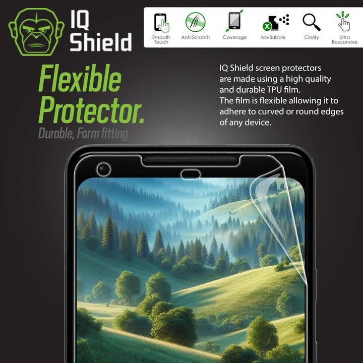 Screen Protector Compatible with Google Pixel 2 XL (2-Pack)(Case Friendly)(Not Glass) Anti-Bubble Clear TPU Film