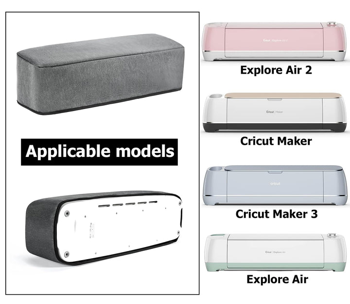 TRO&amp;HOM Cover for Cricut Maker 3/Cricut Maker/Explore Air 2, Dust Cover with Pockets for Cricut Accessories, Pens, Circut Maker3 Cover Scrapbooking Die-Cut Machine Cover
