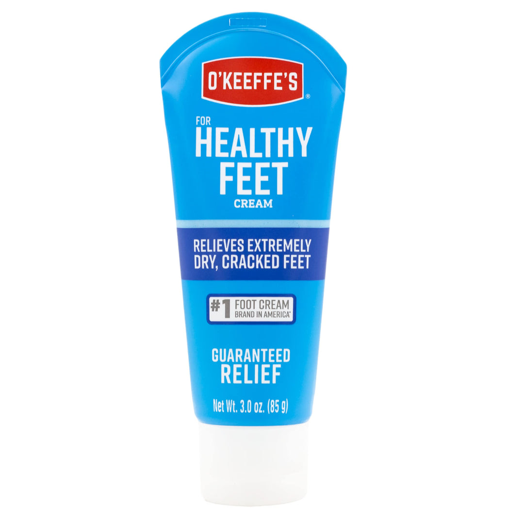O&#39;Keeffe&#39;s for Healthy Feet Foot Cream; Guaranteed Relief for Extremely Dry; Cracked Feet; Clinically Proven to Instantly Boost Moisture Levels; 3.0 Ounce Tube; (Pack of 1)