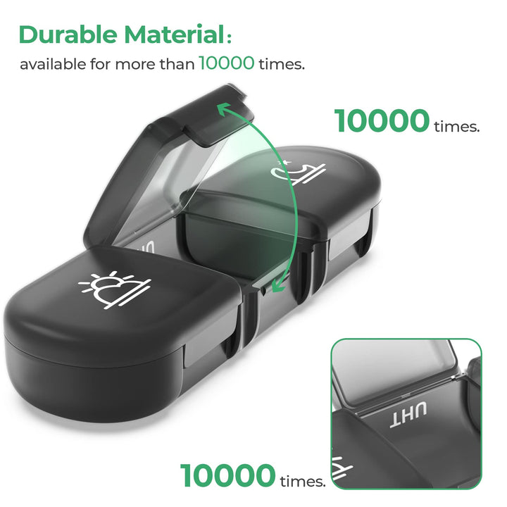 Weekly Pill Organizer 3 Times a Day, PULIV Portable Tra