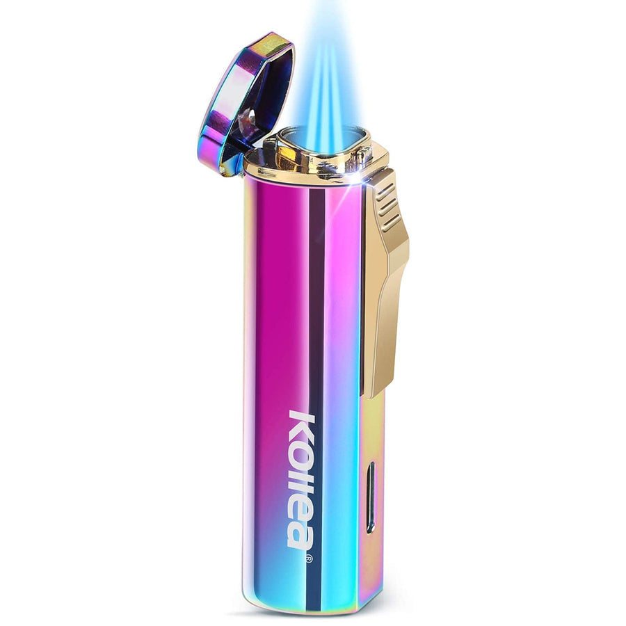 Kollea Torch Lighter, Triple Jet Butane Lighter Refilla