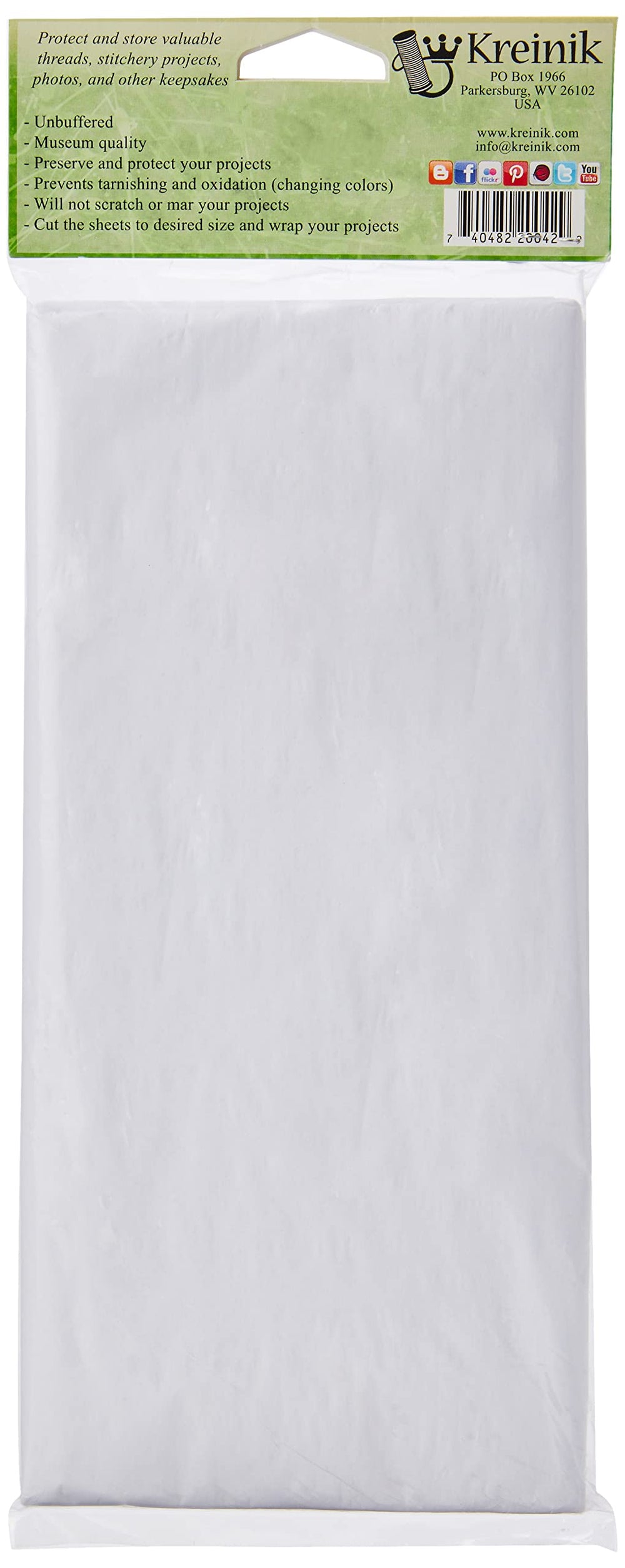 12 Sheets of Acid Free Tissue Paper, 20 by 30-Inch