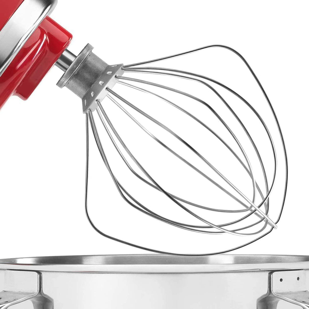 KN256WW 6 QT Wire Whip Stainless Steel for KitchenAid Stand Mixer Accessory Replacement, Egg Cream Stirrer, Cakes Mayonnaise Whisk