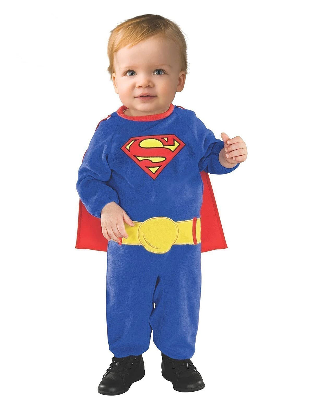 Rubie&#39;s Costume Co Baby Boy&#39;s Superman Romper with Removable Cape (885301TODD, 1-2 Years)