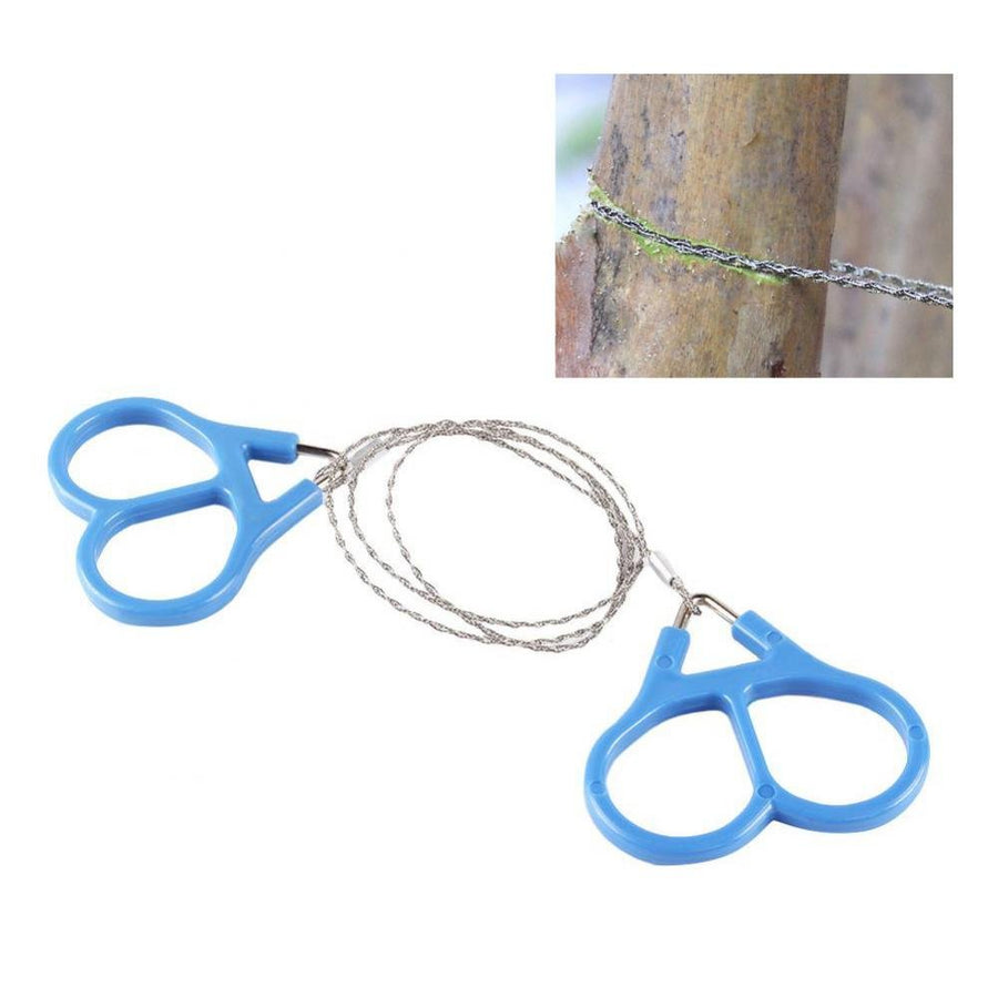 Filfeel Mini Stainless Steel Wire Saw Emergency Camping Hunting Survival Tool Chain High Strength Ring Scroll Travel Hiking Outdoor