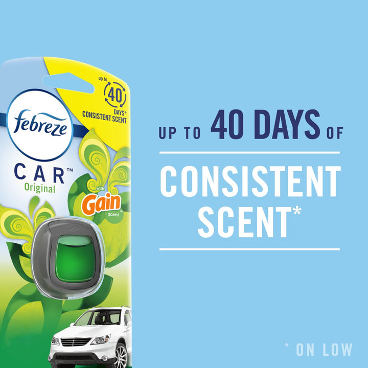 Febreze Car Vent Clip Air Freshener, Hawaiian Aloha, 0.037 Pound