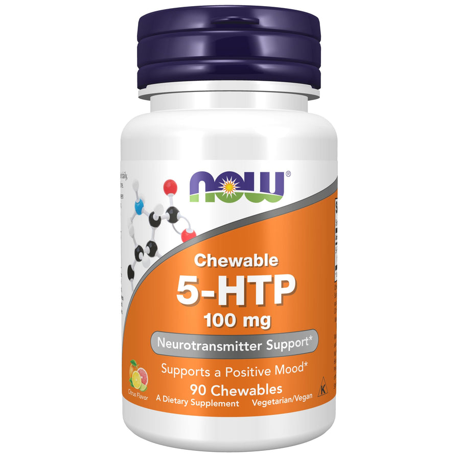 Now Foods 5-HTP Chewable Lozenges Tablets, 100 mg, 90 C