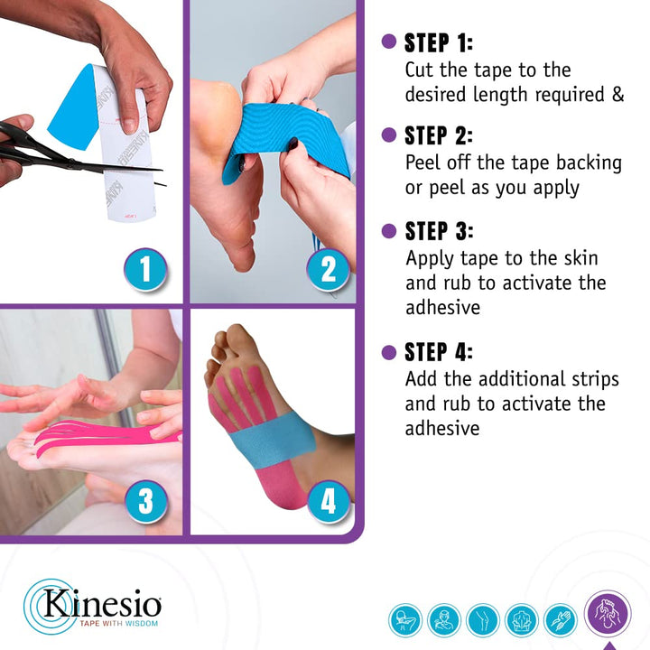 Kinesio Pre-Cut Application Foot Tape