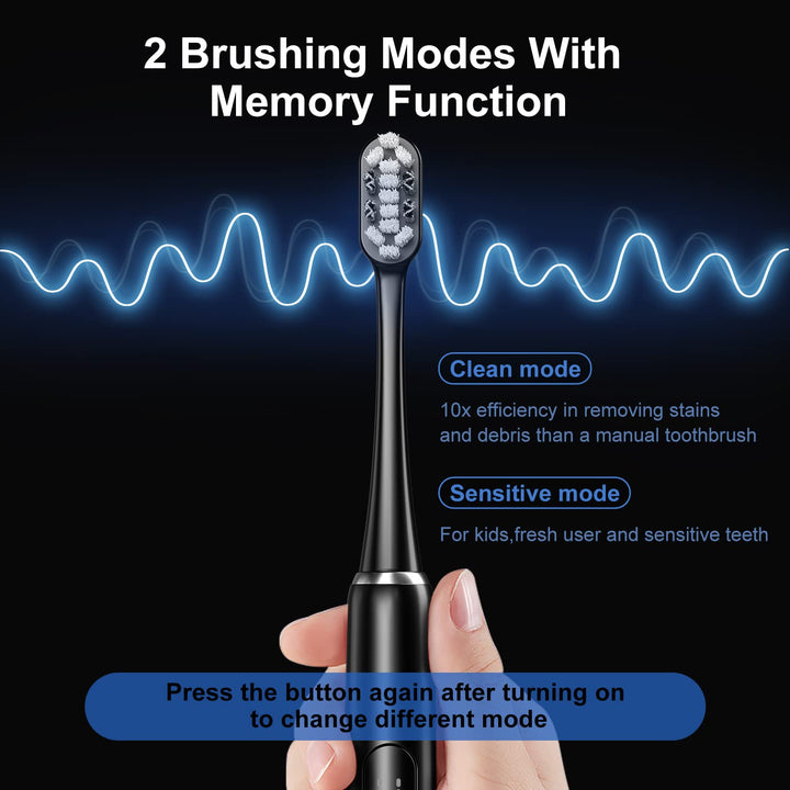 XFU Sonic Electric Battery Toothbrush for Adults and Ki