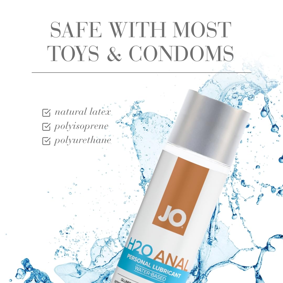 JO Original Anal Water-Based Personal Lubricant, Lube for Men, Women and Couples, 8 Fl Oz
