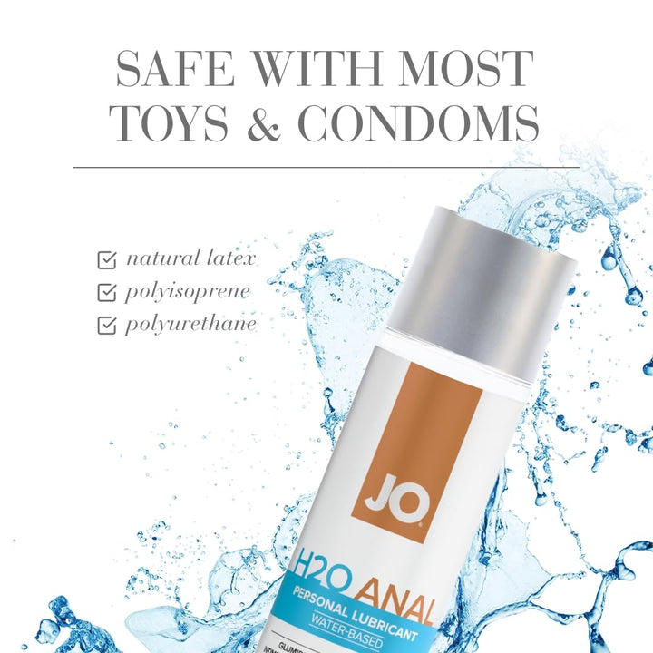JO Original Anal Water-Based Personal Lubricant, Lube for Men, Women and Couples, 8 Fl Oz