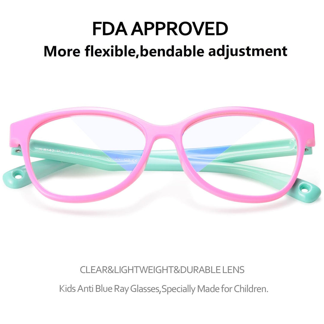 SEEAFUN Blue Light Glasses for Kids Girls Boys with Cut