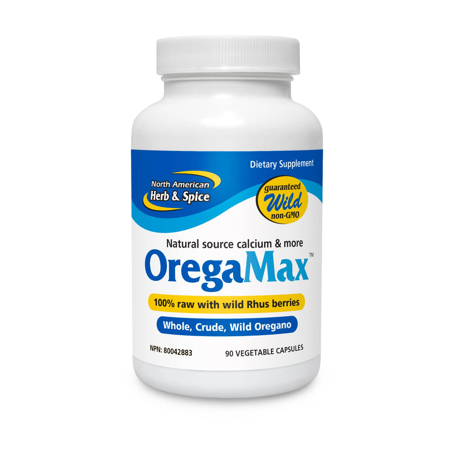 OregaMax - 90 Vegi Capsules - Healthy Digestive & Immune Support - Oreganol P73 Oregano Oil Supplement with Garlic & Onion - Non-GMO - 90 Servings