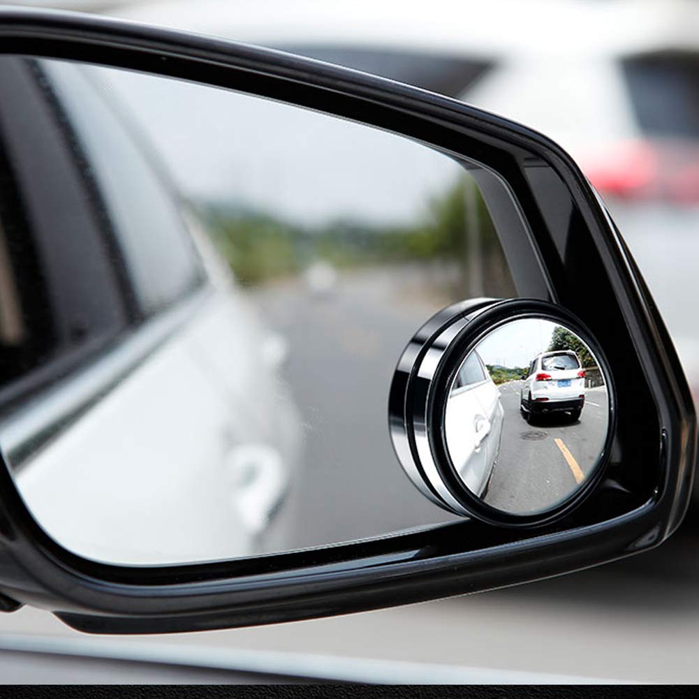 Ampper 2 Round Blind Spot Mirror, 360 Degree Adjustabe 