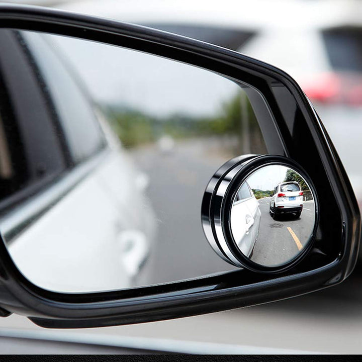Ampper 2 Round Blind Spot Mirror, 360 Degree Adjustabe 