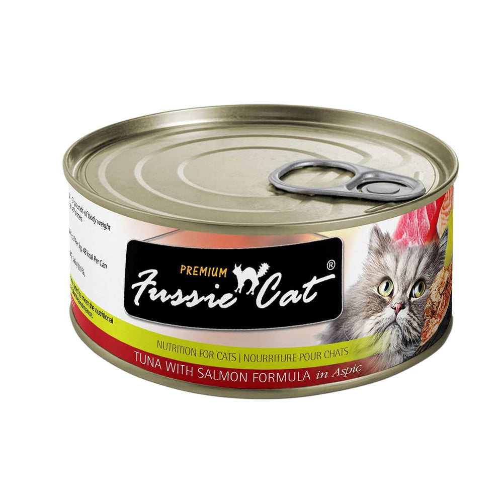 Premium Tuna & Salmon in Aspic Grain-Free Wet Cat Food - 2.82oz Cans - Case of 24 Cans (Tuna & Salmon in Aspic)