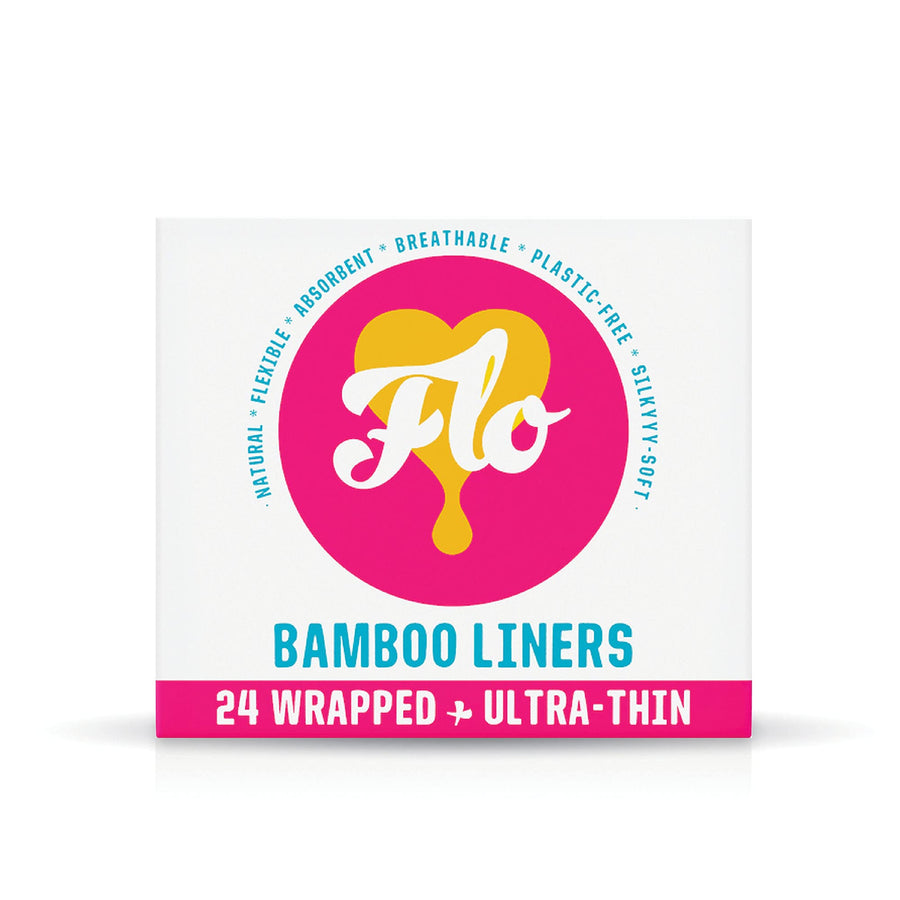 FLO - Organic Bamboo Daily Panty Liners, Plant-Based Co