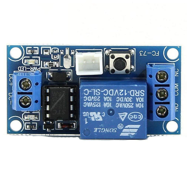 HiLetgo 2pcs 12V Single Bistable Self-Locking Relay Module Push to Start and Stop