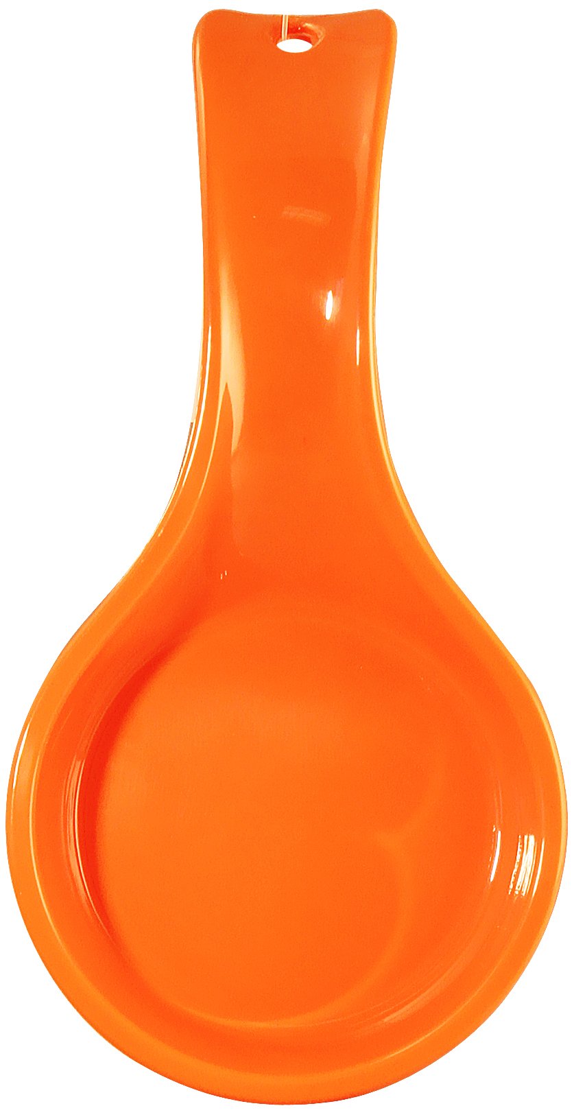 Rest Plastic Counter Stove Top Utensil Holder for Spoons, Ladle, Tong, Space-Saving Hanging Hole on Handle, Orange