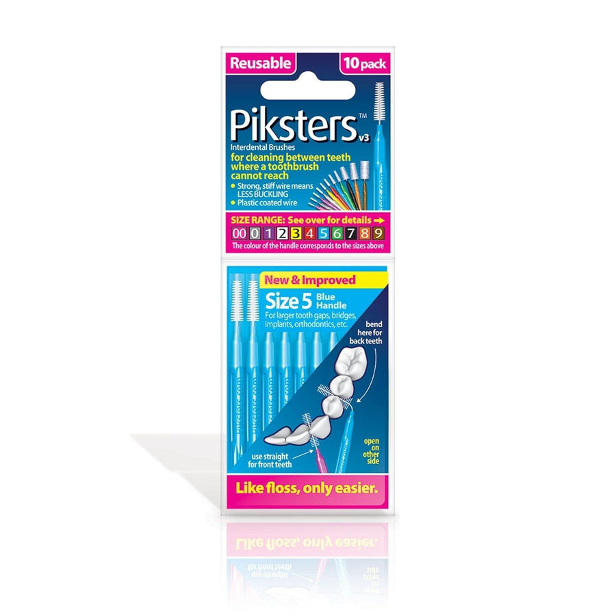 Piksters 0.70 mm Size 5 Blue Interdental Brush - Pack o
